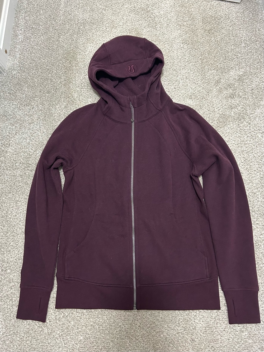 NWOT Lululemon Scuba Hoodie Burgundy Size 12